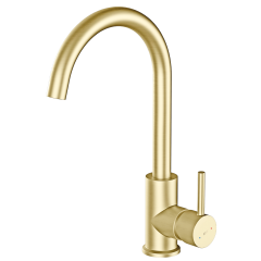 Kiwo mitigeur évier or brossé