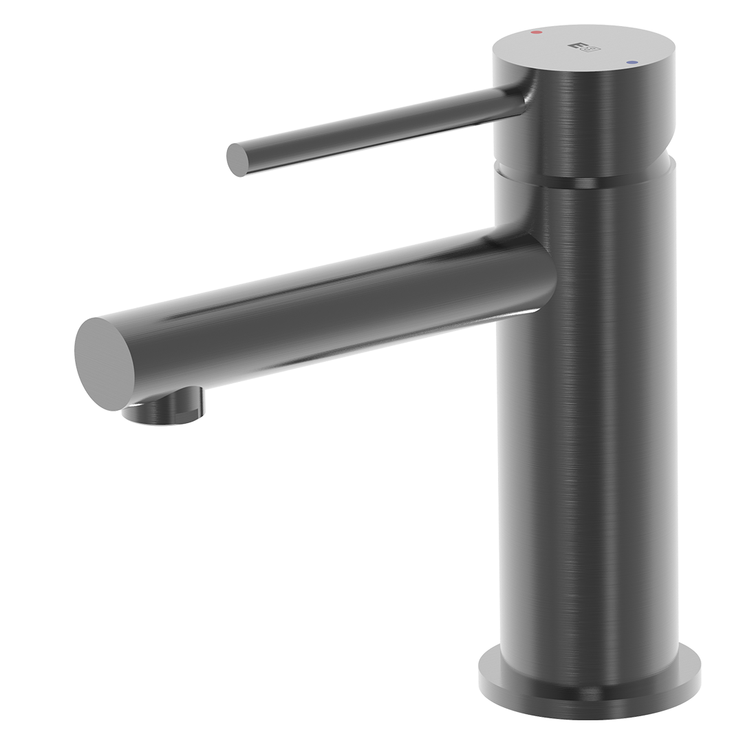 Envol mitigeur lavabo bas gris gun métal