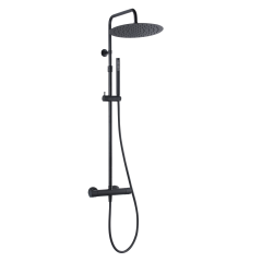 Delice II colonne de douche thermostatique corps froid noir