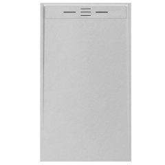 Receveur Résine 120 x 80 Façon Ardoise Blanc