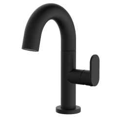 Slim mitigeur lavabo bas noir