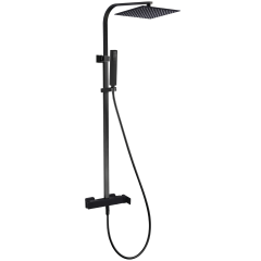 Kiara colonne de douche noire avec mitigeur mécanique