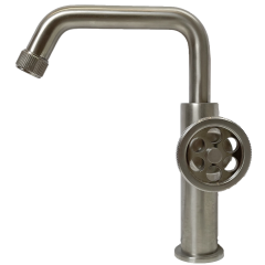 Indus mitigeur lavabo bas façon inox