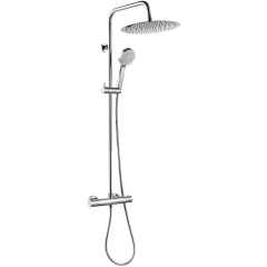 Goia colonne de douche chrome avec thermostatique 