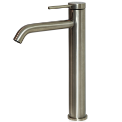 Lollipop mitigeur lavabo haut façon inox