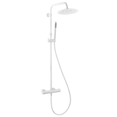 Luisa II colonne de douche thermostatique blanche