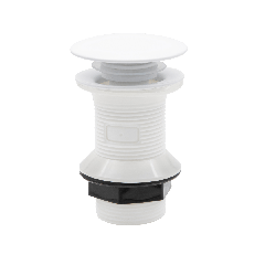 Vidage métal pop-up rond universel blanc