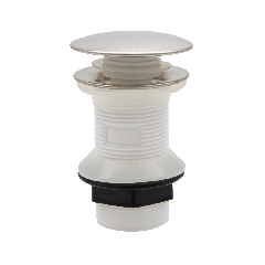 Vidage métal pop-up rond universel façon inox