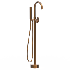 Charme colonne de sol mécanique cuivre pour baignoire ilot