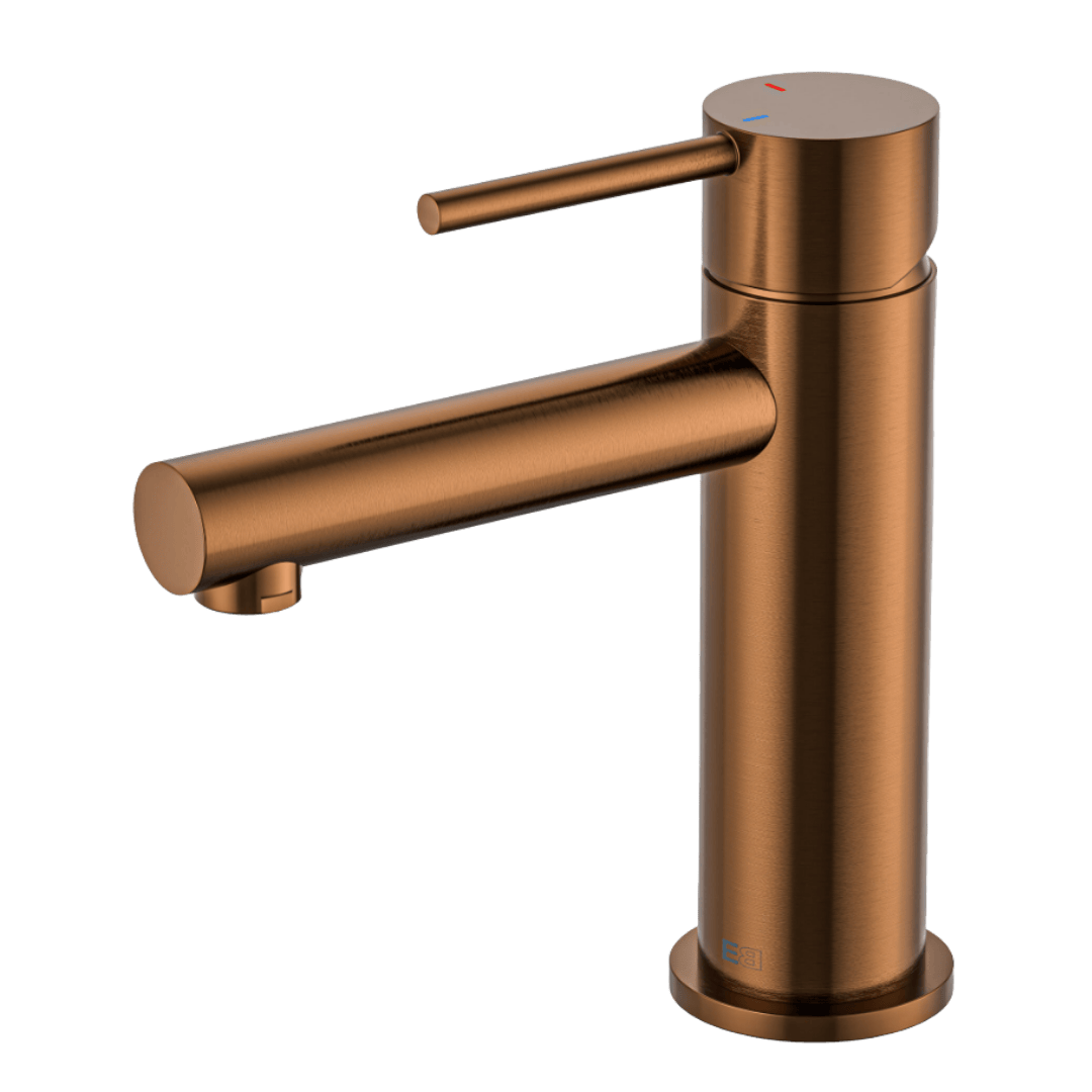Luisa mitigeur lavabo bas cuivre brossé