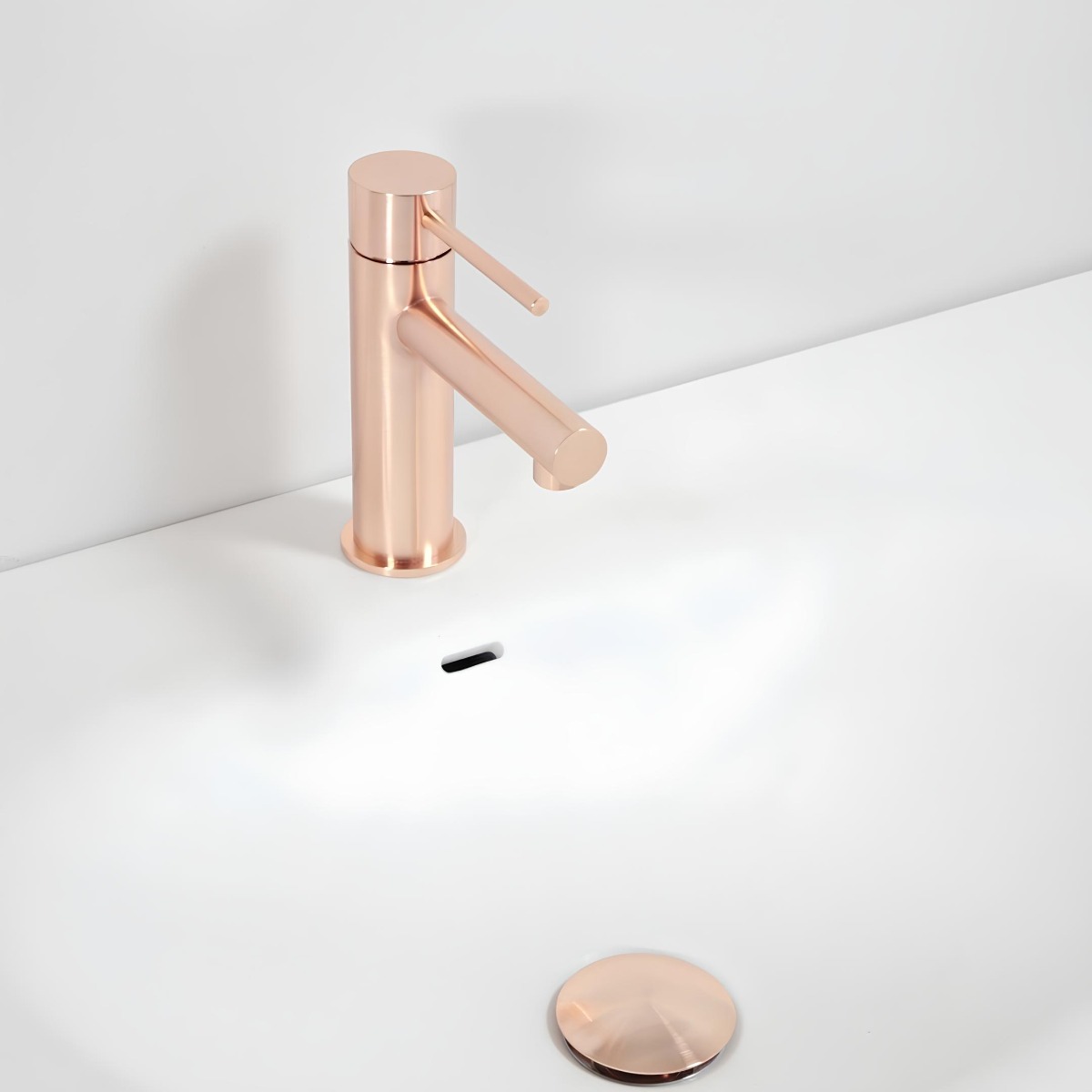 Robinet Mitigeur Tessa, Couleur Rose Clair RAL 3015 – Design Moderne Et Laiton De Qualité Pour Salle De Bain