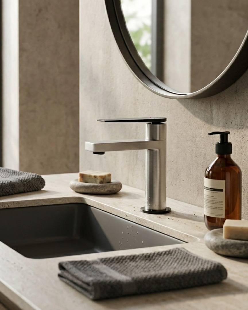 Remise au goût du jour, la gamme de mitigeurs de lavabo Allure resplendit de tout son éclat pour tous les types de salles de bain ! 🌟  Grâce à sa diversité de couleurs (6 à ce jour), chaque mitigeur est fait pour s'adapter à chaque environnement de salle de bain, en passant par la modernité, la nature ou encore le vintage 🌈  Et en + de ces photos, la gamme existe aussi en version haute pour vous offrir de nouvelles opportunités de déco ! 😍  #democratikdesign #essebagno #robinetterie #lavabo #salledebainderêve #bathroomdecor #bathroomremodel