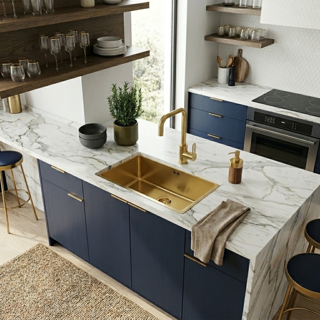 Si vous recherchez un robinet robuste et design, optez pour le Baltic ! ⭐  Un mitigeur de cuisine moderne, facile d'installation avec son système de fixation facile et sans aucun outil !🤚  Egalement équipé d'un limiteur de débit à l'ère où l'écologie se doit d'être mise en avant, ce mitigeur est donc pratique mais aussi très esthétique ✨  Retrouvez le sous ses 4 couleurs directement sur notre site !  #democratikdesign #essebagno #kitcheninspiration #Cuisine #homedeco #decoration #sink #faucet #mitigeur