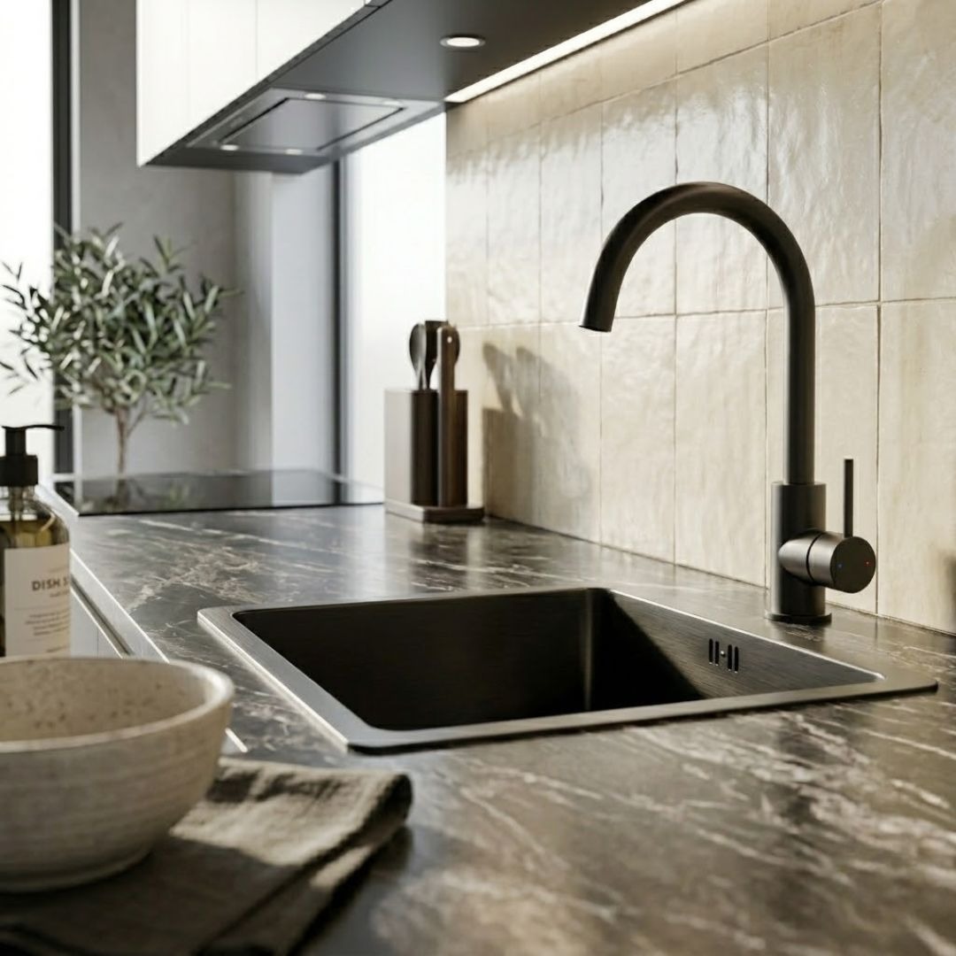 On vous l'a présenté en version rectangulaire, le voici désormais au format carré ! 🥳  L'évier inoxa est de retour dans vos cuisines avec un nouveau design de 54x44cm, + adapté aux petits plans de travail 😎  Ultra pratique grâce à ses différents types d'installation (à poser, à encastrer ou bien à mettre sous plan), il se décline lui aussi sous 4 couleurs tendances et intemporelles à la fois, qui s'adapteront à tous les styles de cuisine 🌠  Retrouvez les éviers Inoxa et tous nos autres produits directement sur notre site web 💻  #democratikdesign #essebagno #kitchenstyle #kitchenaccessories #cuisine #sink #kitchendecor