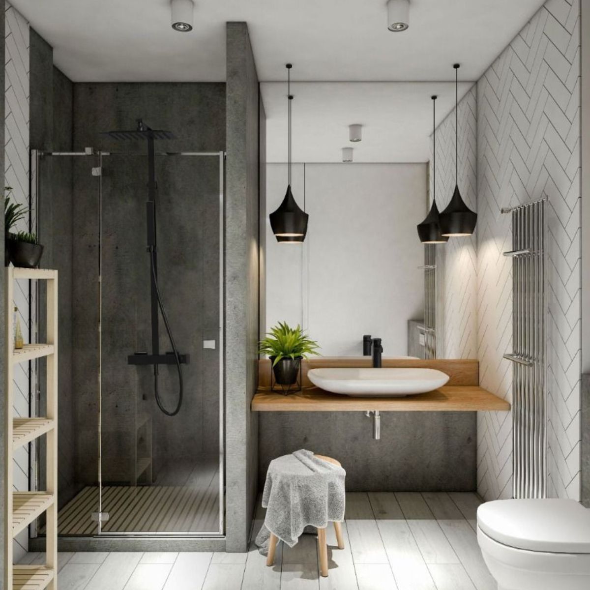 Colonne de douche surélevée