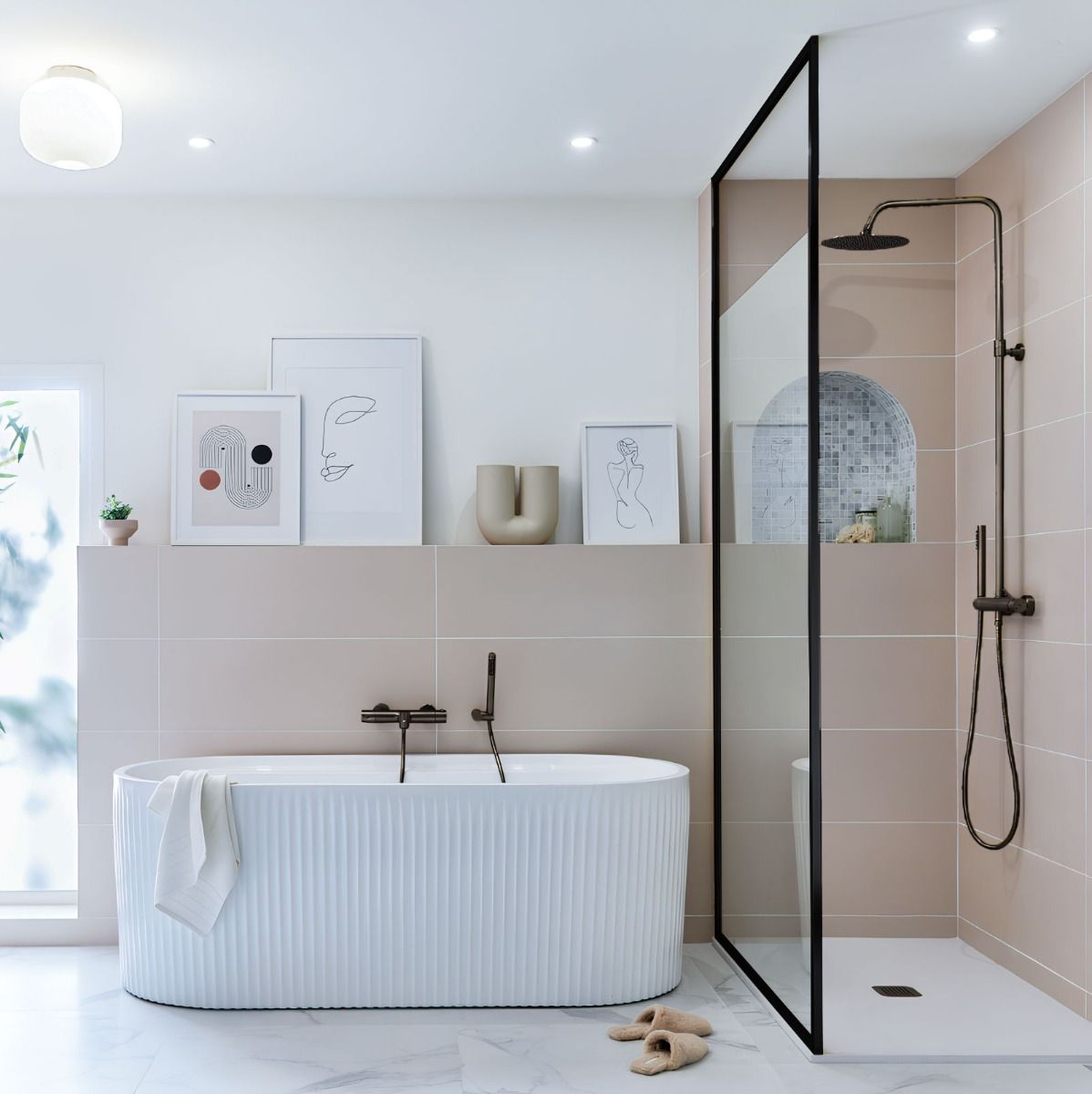 Colonne de douche à l'italienne