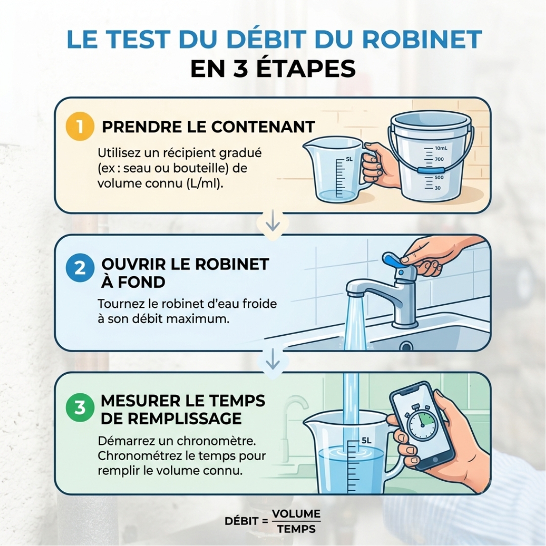 Le test du débit Le test du débit